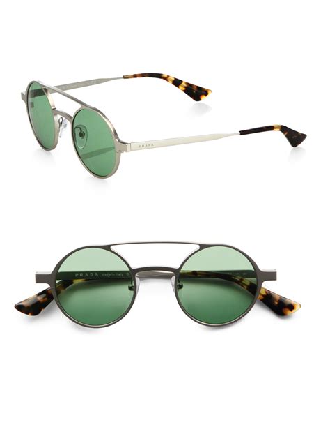 round prada sunglasses|Prada round sunglasses men.